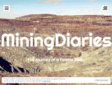 Tablet Screenshot of miningdiaries.com